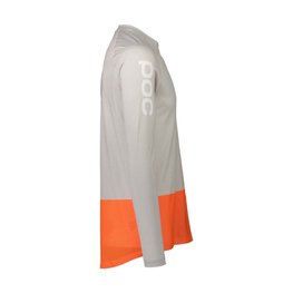 POC Cycling summer long sleeve jersey - MTB PURE - grey/orange