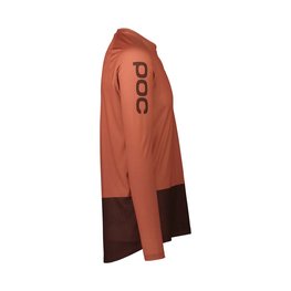 POC Cycling summer long sleeve jersey - MTB PURE - brown/orange