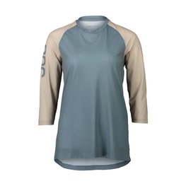 POC Cycling short sleeve jersey - MTB PURE 3/4 LADY - light blue/beige