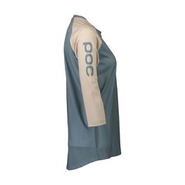 POC Cycling short sleeve jersey - MTB PURE 3/4 LADY - light blue/beige