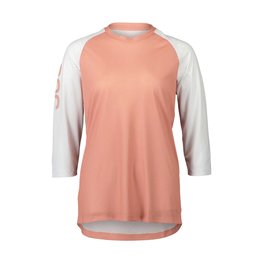 POC Cycling short sleeve jersey - MTB PURE 3/4 LADY - white/pink