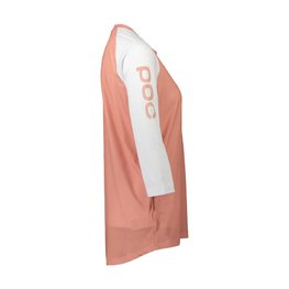 POC Cycling short sleeve jersey - MTB PURE 3/4 LADY - white/pink