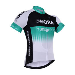 Cycling short sleeve jersey - BORA 2017 - white/black/green
