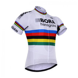 Cycling short sleeve jersey - BORA UCI 2017 - multicolour/white