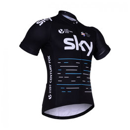 Cycling short sleeve jersey - SKY 2017 KIDS - black