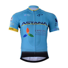 Cycling short sleeve jersey - ASTANA 2017 - light blue
