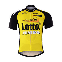 Cycling short sleeve jersey - LOTTO 2017 - black/yellow