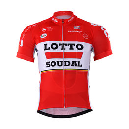 Cycling short sleeve jersey - LOTTO 2017 - red/white
