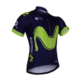 Cycling short sleeve jersey - MOVISTAR 2017  - blue/green