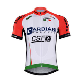 Cycling short sleeve jersey - BARDIANI 2017 - green/pink/white
