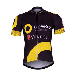 Cycling short sleeve jersey - DIRECT ENERGIE 2017 - black/yellow