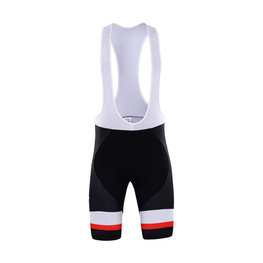 BONAVELO Cycling bib shorts - SUNWEB 2017 - white/black/red