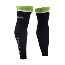 BONAVELO Cycling leg warmers - DIMENSION DATA 2018 - black/green