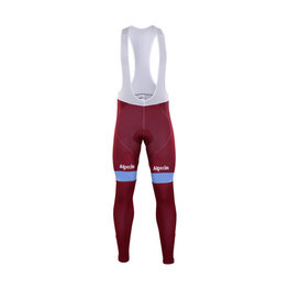Cycling long bib trousers - KATUSHA 2017 WINTER - bordeaux