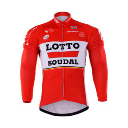 Cycling winter long sleeve jersey - LOTTO 2017 WINTER - red