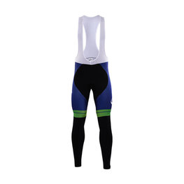 Cycling long bib trousers - ORICA 2017 WINTER - blue/black