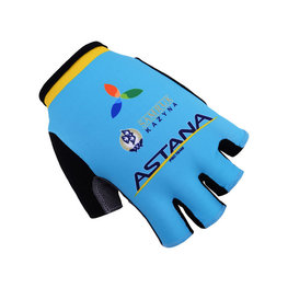 Cycling fingerless gloves - ASTANA 2017 - light blue