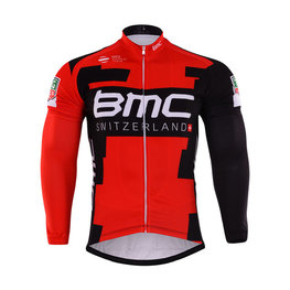 Cycling summer long sleeve jersey - BMC 2017 SUMMER - black/red