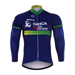 Cycling summer long sleeve jersey - ORICA 2017 SUMMER - blue/green