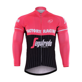 BONAVELO Cycling summer long sleeve jersey - TREK ROSE 2017 SMR - pink/black