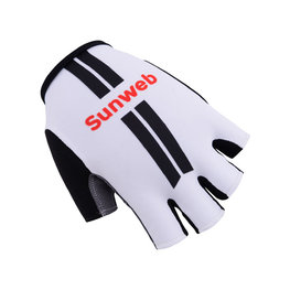 Cycling fingerless gloves - SUNWEB 2017 - white/black