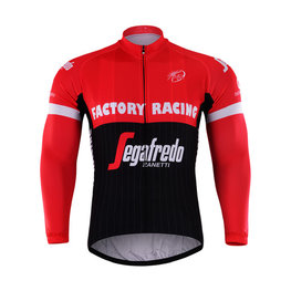 Cycling summer long sleeve jersey - TREK 2017 SUMMER - black/red