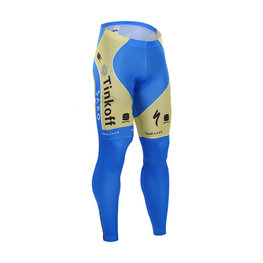 BONAVELO Cycling long trousers withot bib - TINKOFF SAXO 15 SMR - light blue/gold