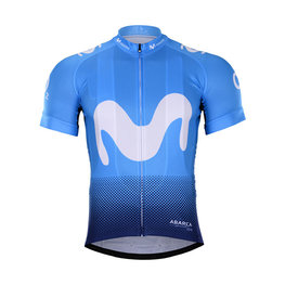 Cycling short sleeve jersey - MOVISTAR 2018 - light blue