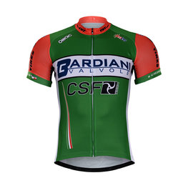 Cycling short sleeve jersey - BARDIANI 2018 - green/orange