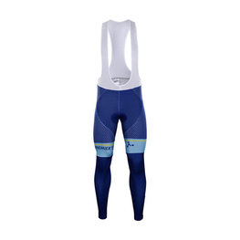 Cycling long bib trousers - ASTANA 2018 WINTER - blue