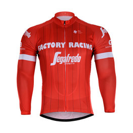 Cycling winter long sleeve jersey - TREK 2018 WINTER - red