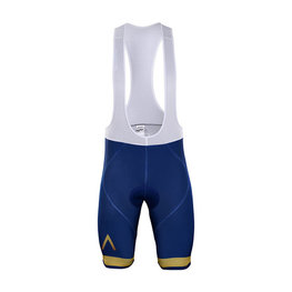 BONAVELO Cycling bib shorts - AQUA BLUE 2018 - gold/blue