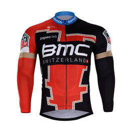 Cycling summer long sleeve jersey - BMC 2018 SUMMER - black/red