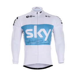 Cycling summer long sleeve jersey - SKY 2018 SUMMER - light blue/white