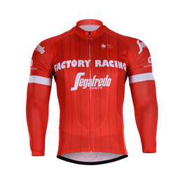 Cycling summer long sleeve jersey - TREK 2018 SUMMER - red