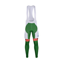 BONAVELO Cycling long bib trousers - BARDIANI 2018 SUMMER - white/orange/green