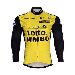 Cycling summer long sleeve jersey - LOTTO 2018 SUMMER - yellow/black