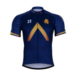 Cycling short sleeve jersey - AQUA BLUE 2018 KIDS - gold/blue
