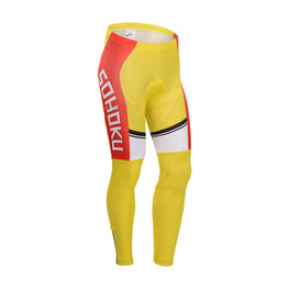 Cycling long trousers withot bib - CYCLINGBOX 2014 SMR - red/yellow