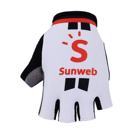 Cycling fingerless gloves - SUNWEB 2018 - red/white
