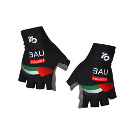 Cycling fingerless gloves - UAE EMIRATES 2018 - black