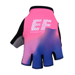 BONAVELO Cycling fingerless gloves - EDUCATION FIRST 2019 - blue/pink