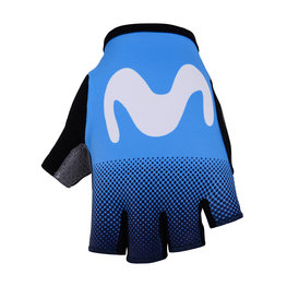 BONAVELO Cycling fingerless gloves - MOVISTAR 2019 - blue