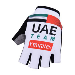 Cycling fingerless gloves - UAE 2019 - white