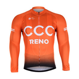 BONAVELO Cycling summer long sleeve jersey - CCC 2019 SUMMER - orange