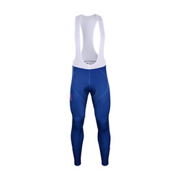 BONAVELO Cycling long bib trousers - QUICKSTEP 2019 SMR - blue