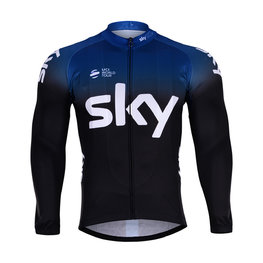BONAVELO Cycling summer long sleeve jersey - SKY 2019 SUMMER - blue/black
