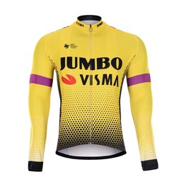 BONAVELO Cycling winter long sleeve jersey - JUMBO-VISMA 2019 WNT - black/green
