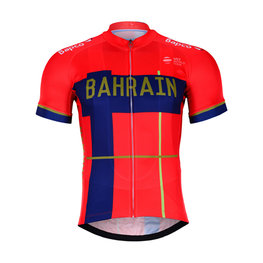 BONAVELO Cycling short sleeve jersey - BAHRAIN MERIDA 2019 - blue/red