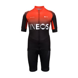 BONAVELO Cycling short sleeve jersey and shorts - INEOS 2020 KIDS - red/black